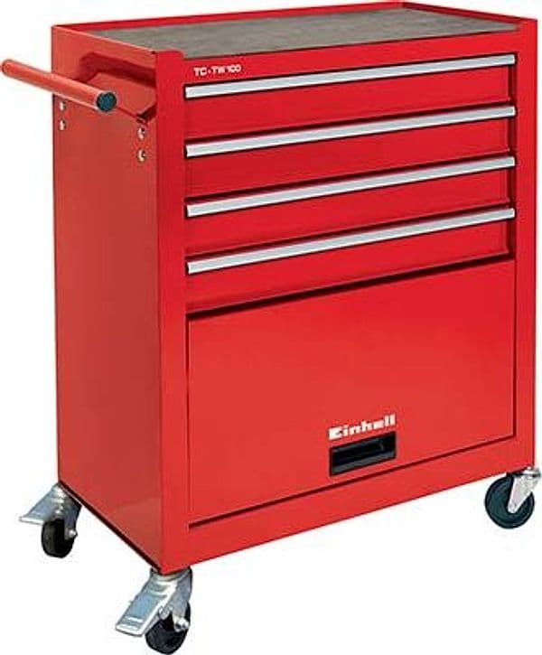 Mobile Portautensili su Ruote Tctw 100 Einhell 5 Cassetti Cm 69.5X33 H.cm - 2