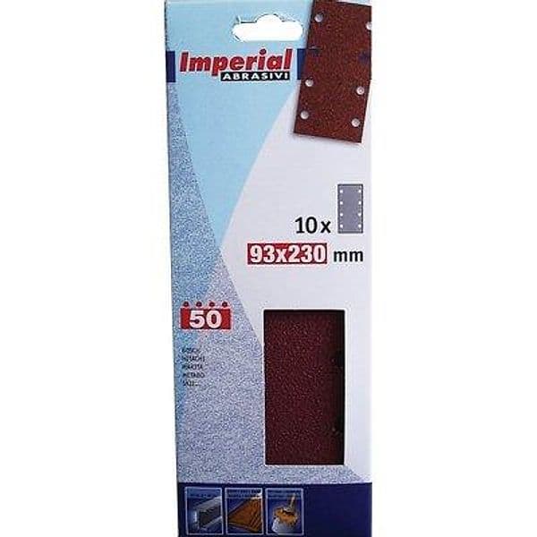 Carta Abrasiva a Fogli Bosch Imperial Grana 80 93 x 230 mm 10 Pezzi
