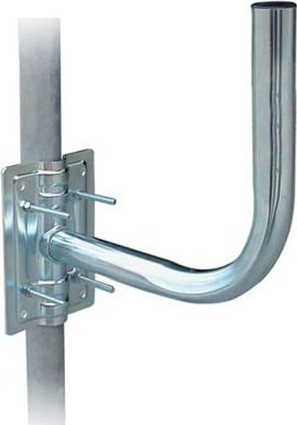 Supporto per Antenna a Parabola Acciaio Zincato Piastra Cm 14X12,5 cm 24X25 - 2