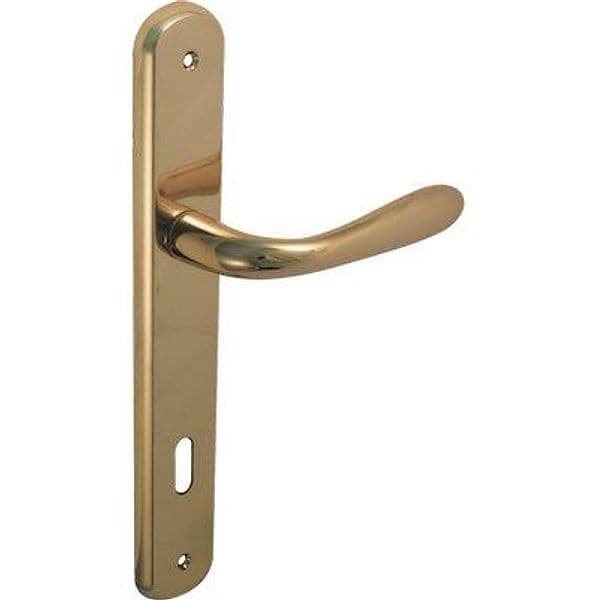 Maniglia Goccia Ottone Placca Foro Patent Q8 Int 90 mm 2 Pezzi - 2