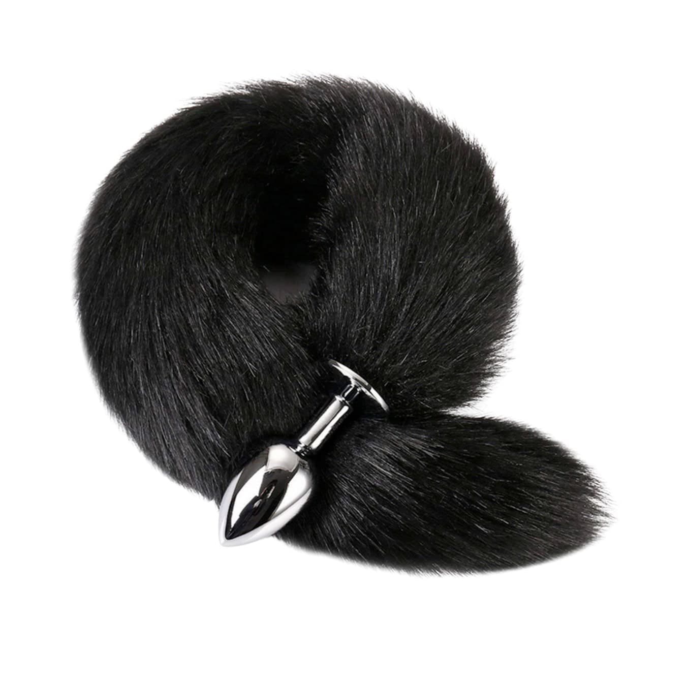 Butt Plug Anale In Metallo Con Coda Volpe Dilatatore Ano Per Donna E Uomo SexToy - 1