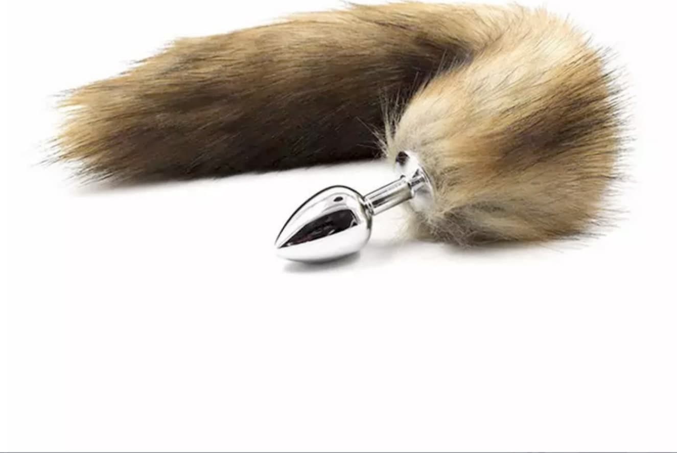 Butt Plug Anale In Metallo Con Coda Volpe Dilatatore Ano Per Donna E Uomo SexToy - 14