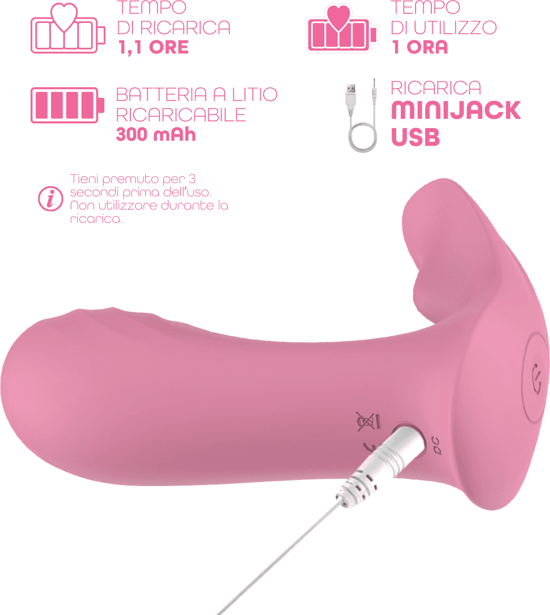 Vibratore Indossabile Punto G e Clitoride controllo con App 9 Vibrazioni Sex Toy - 12