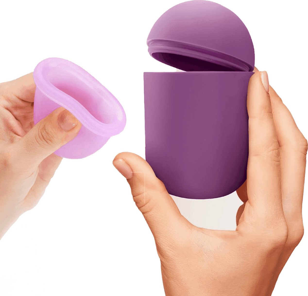 Coppetta Mestruale con Sterilizzatore Portatile in Silicone Medico Riutilizzabile - 3