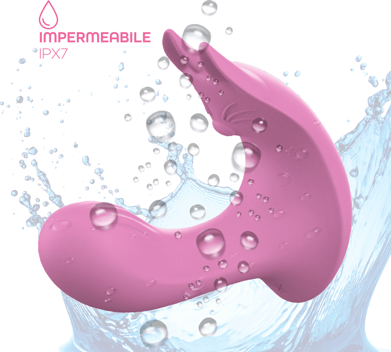 Vibratore Doppia Stimolazione Orina in Silicone 2in1 Punto G e Clitoride con App - 15