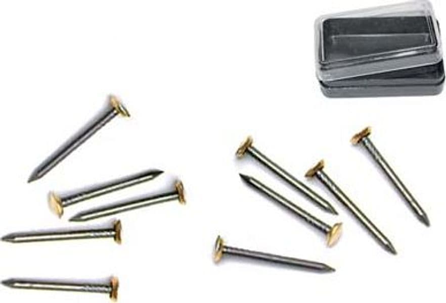 Chiodo Testa Ottone Pronty Acciaio 20 mm 15 Pezzi - 2