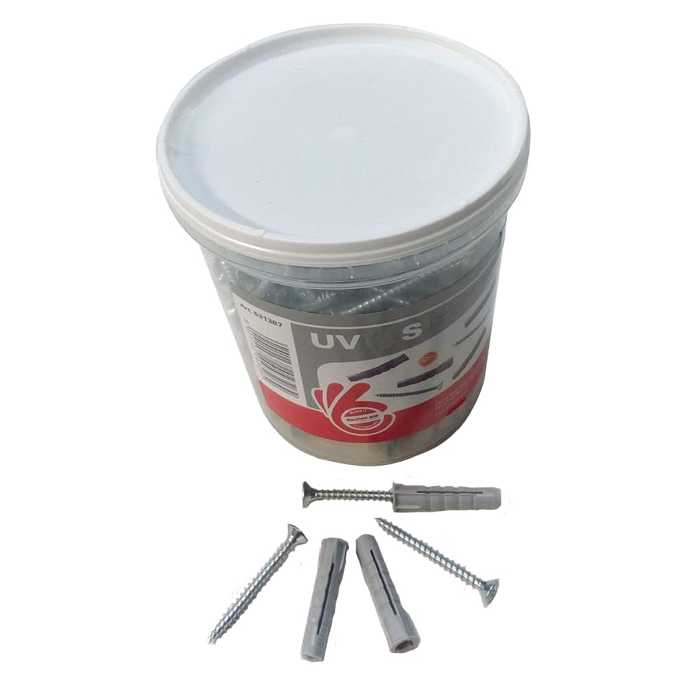 Tassello Fischer UV Nylon con Vite + Vite ( ) 140 Pezzi Ø 8 x 40 5 x 50MM - 2
