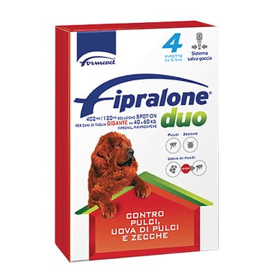 Antiparassitario Fipralone Duo Cane Formevet 60 pipette 4 40 kg - 2