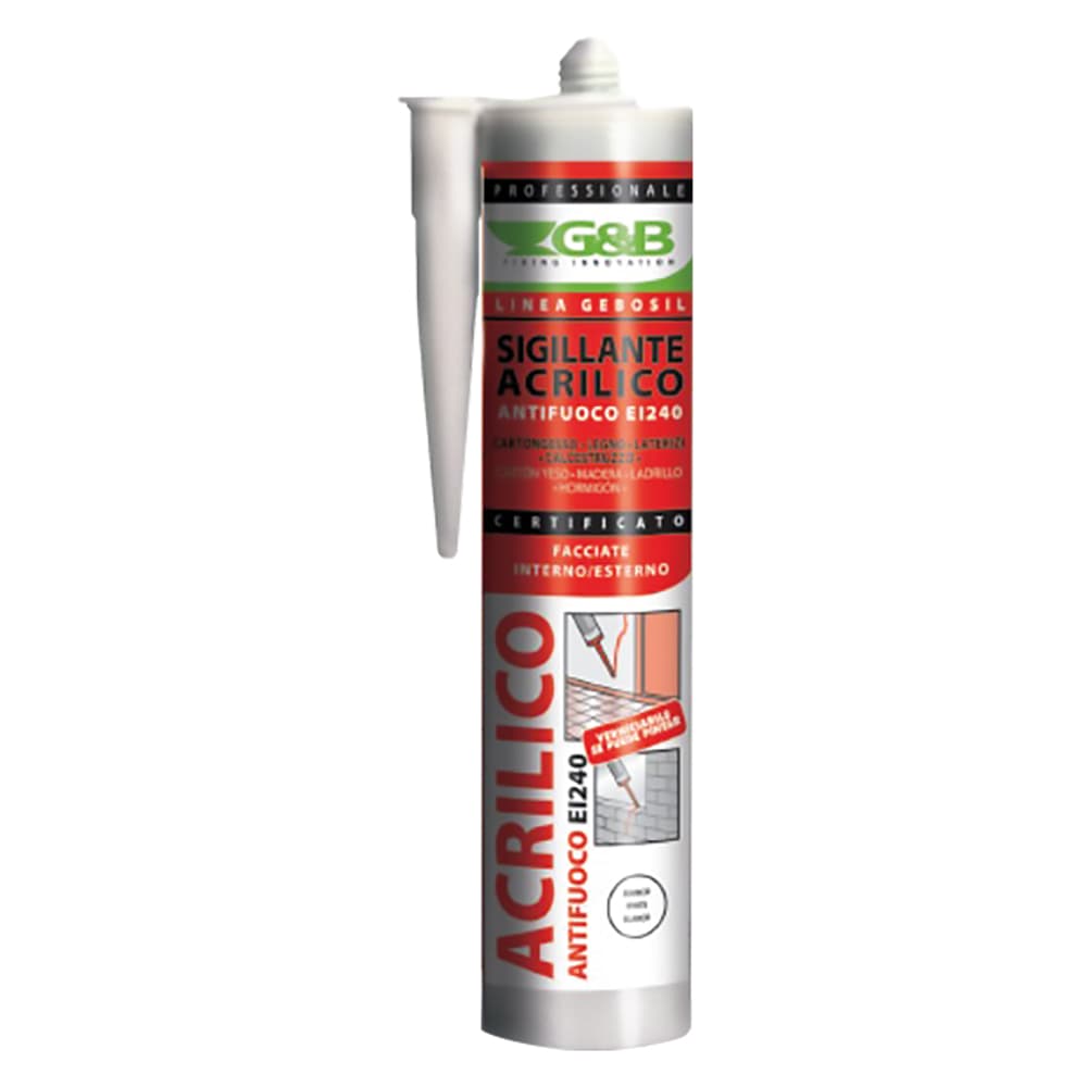 Silicone Acrilico per Cartongesso e Decorazioni 'G Bianco G&b 310 ml - 2