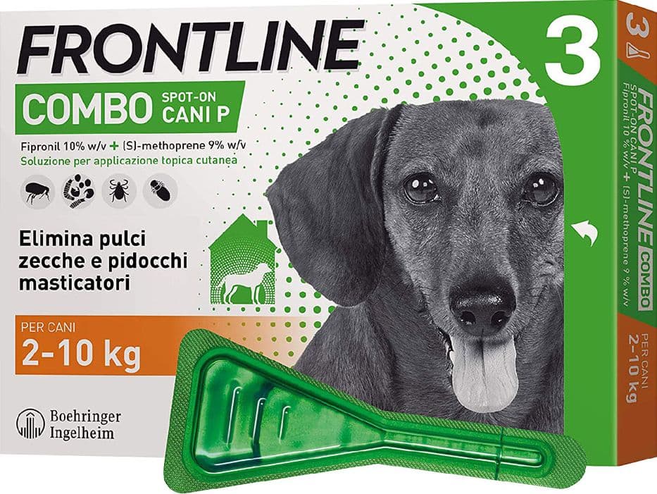 Antiparassitario Cani 2 3 Pipette Frontline Combo 10 kg 0,67 ml