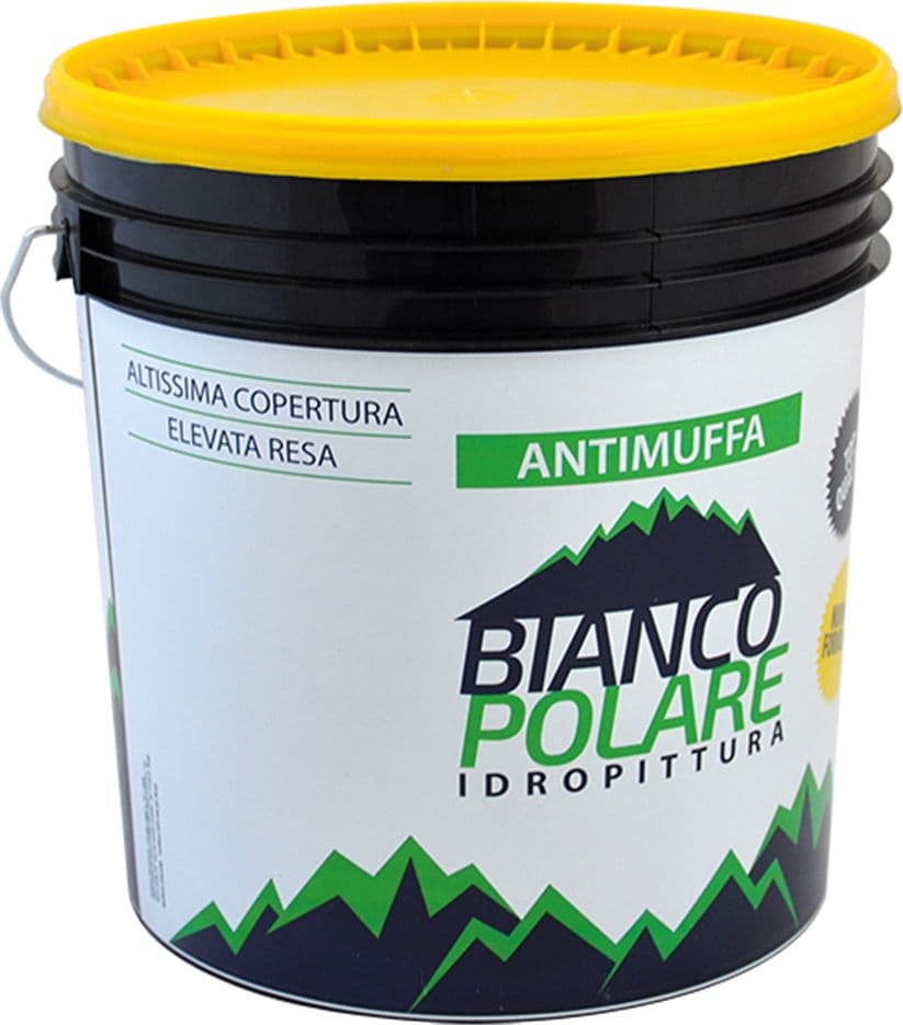 Pittura al Quarzo Liscio Antimuffa Bianco Polare 14 Lt - 2