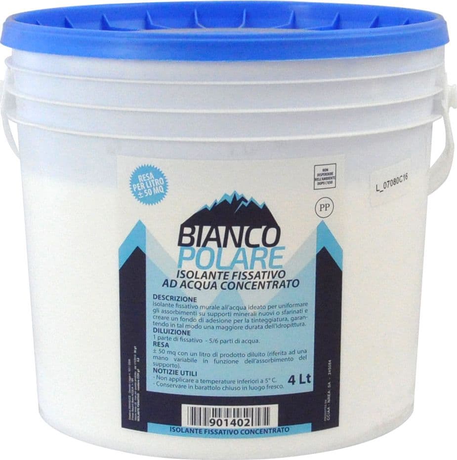 Isolante Murale Fissativo Bianco Polare 4 Lt – Bricogo