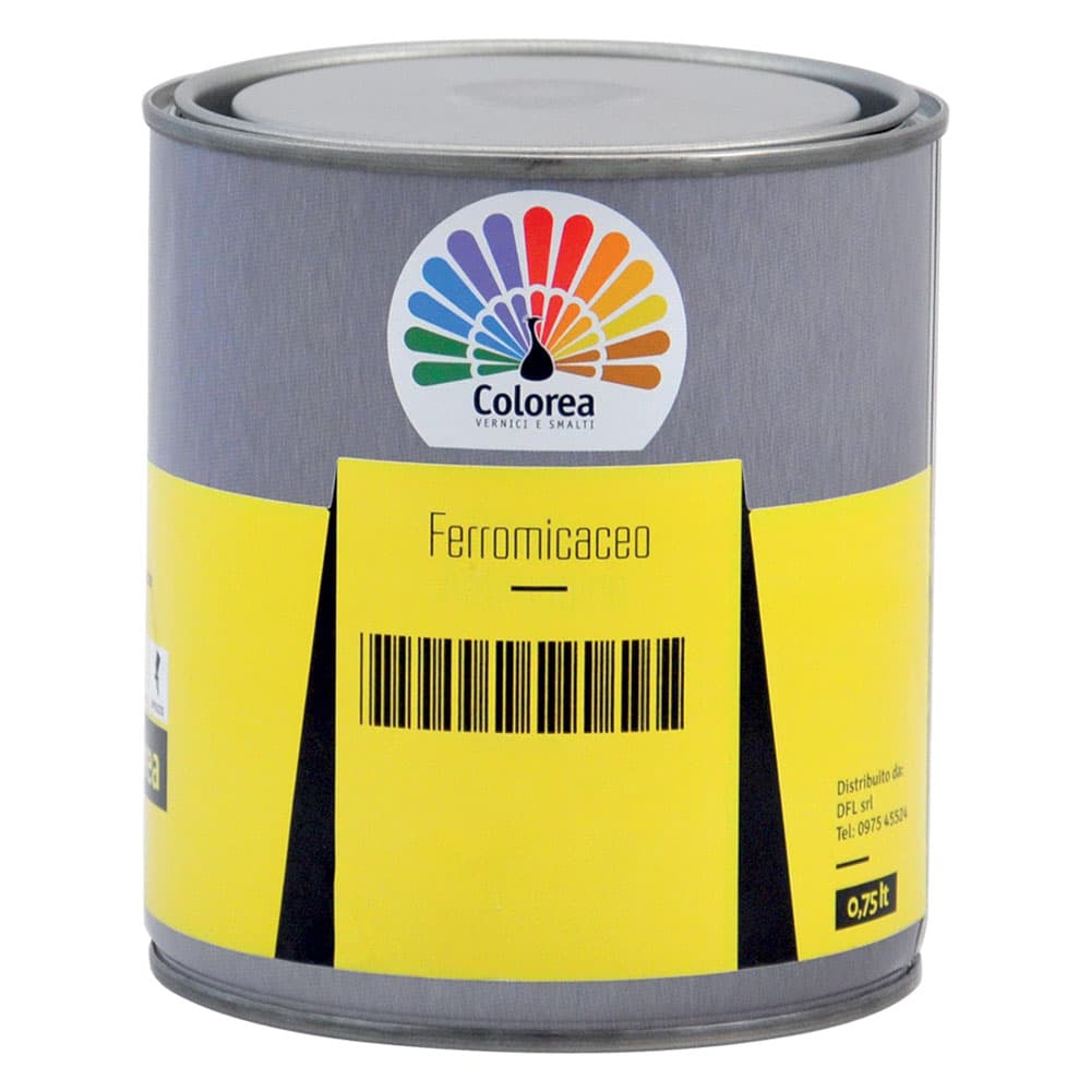 Smalto Ferromicaceo Colorea Colorea Grigio Chiaro 6 Pezzi 0,750 lt - 2