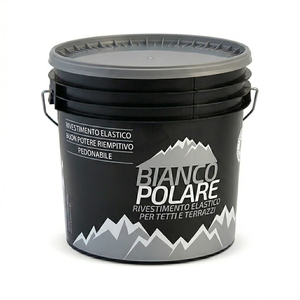 Vernice Acrilica per Tetti Bianco Polare Colore Grigio 5 kg - 2