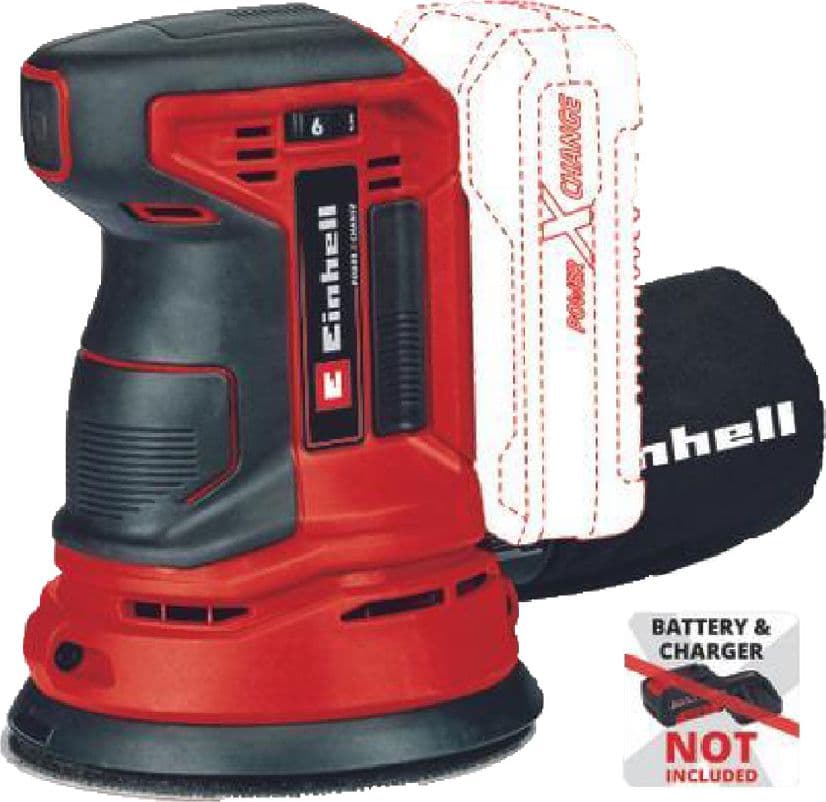 Levigatrice Rotorbitale a Batteria Einhell Te Rs 18 Li Solo 18v Ø 125 mm - 2