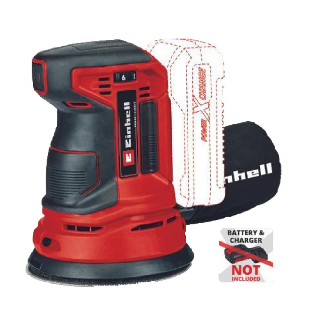 Levigatrice Rotorbitale a Batteria Einhell Te Rs 18 Li Solo 18V Ø 125 mm - 2