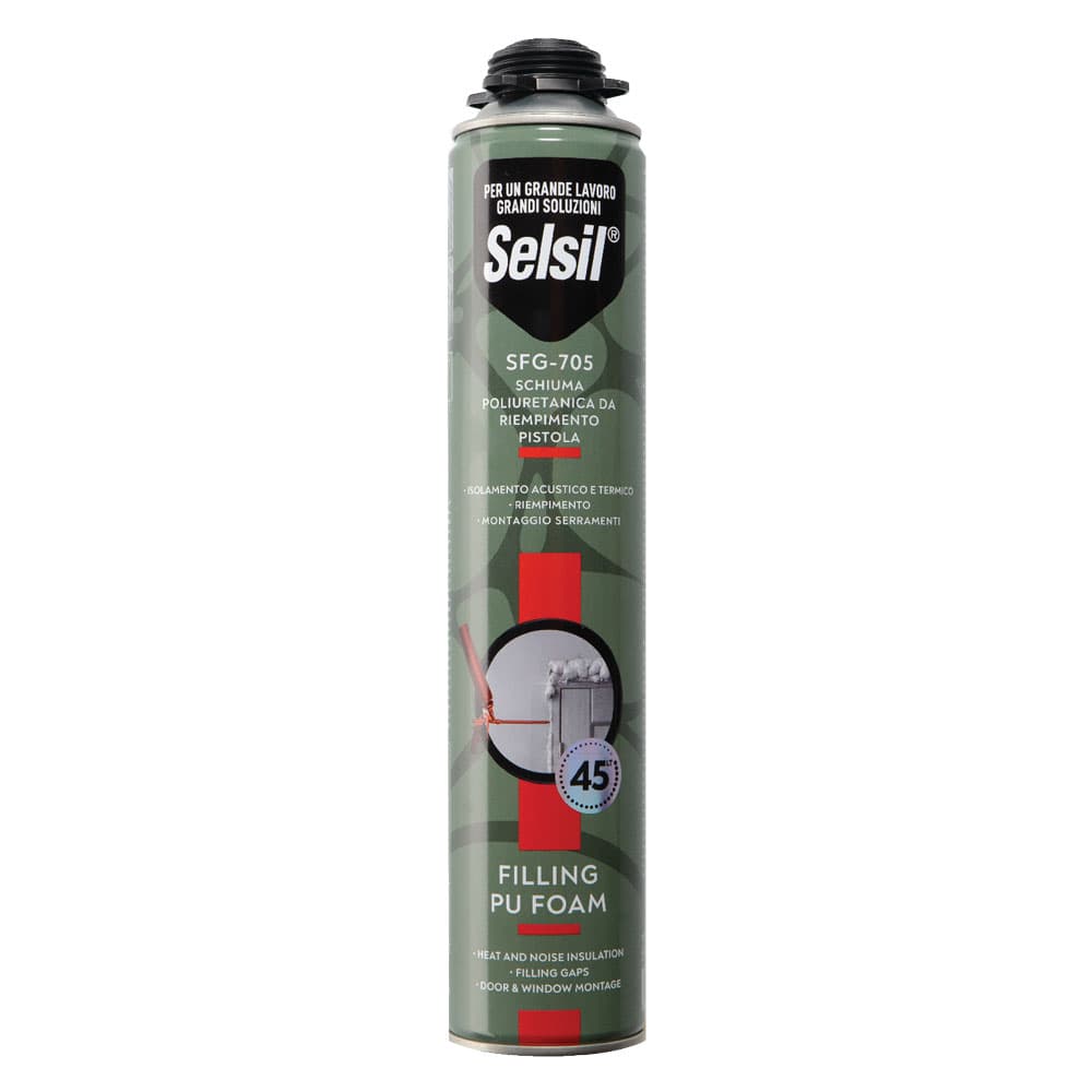Schiuma Poliuretanica Manuale Selsil Sfg Sfm Sfm 705 12 Pezzi 750 ml - 2
