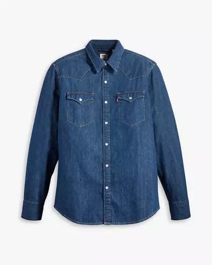 Levi's Camicia uomo denim Standard Western Barstow 857440041 - 7