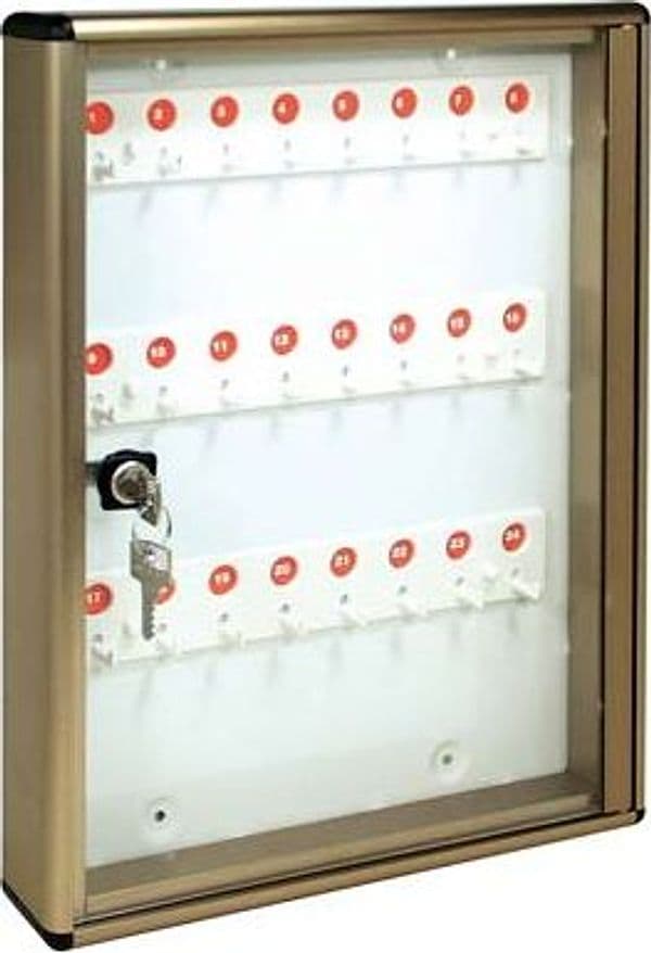 Bacheca Porta Chiavi Alubox Alluminio Bronzato Chiavi 24 mm 300X50 H.mm 400 - 2