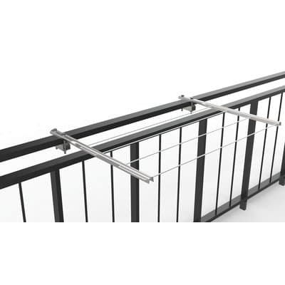 Stendino per Ringhiera 712 Minutex Acciaio Zincato 58 cm 2 Pezzi 2338115 - 2