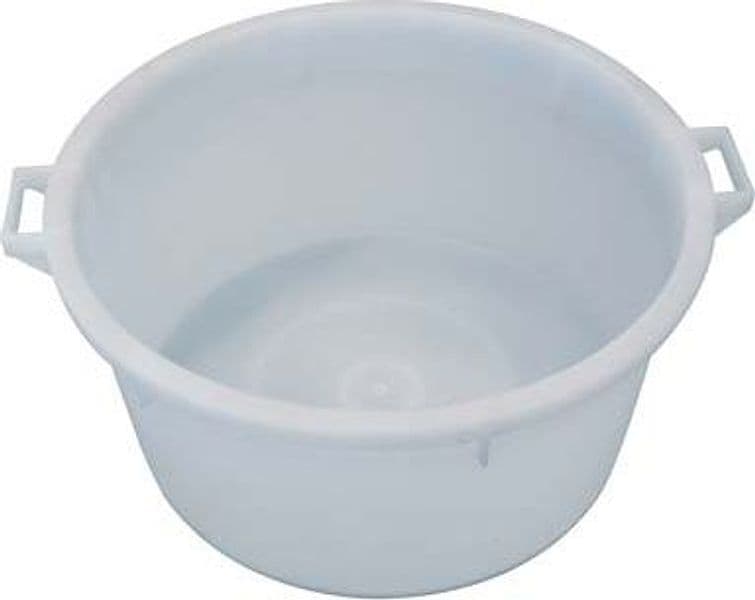 Mastellone Sottospina Tondo Bianco con Manici Ics Ldpe Lt 80 cm 65 H.cm 32