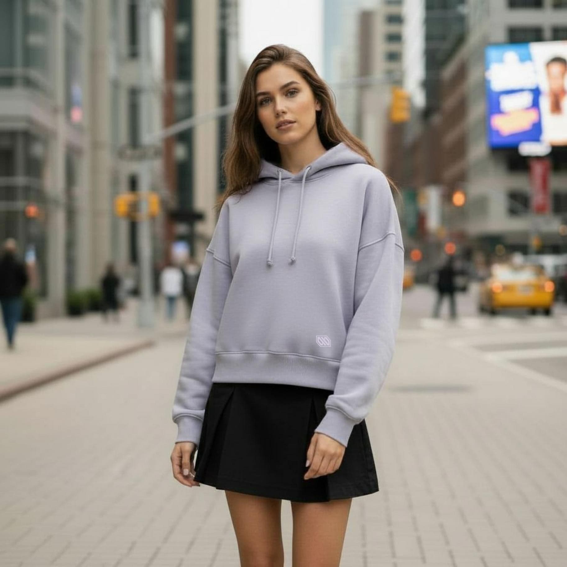 Felpa Ghettoblaster Logo Nora hoodie lavander in Felpe con cappuccio Glad Store - Genova, commercioVirtuoso.it