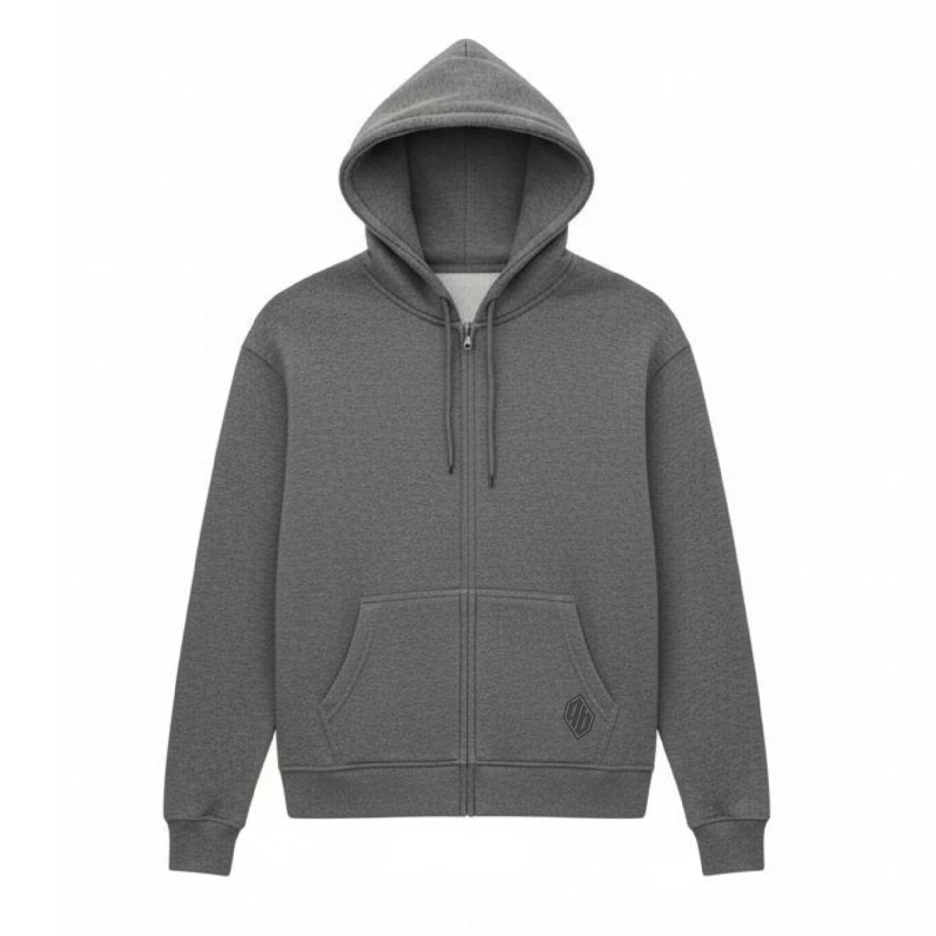 Felpa Ghettoblaster Basic Zip hoodie dark grey in Felpe con cappuccio Glad Store - Genova, commercioVirtuoso.it