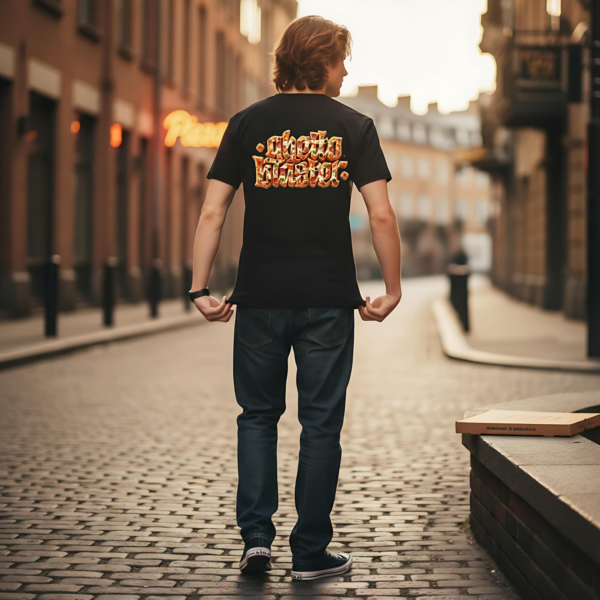 T-shirt Ghettoblaster Tenebris Veritas Inferno white in T-shirt Glad Store - Genova, commercioVirtuoso.it