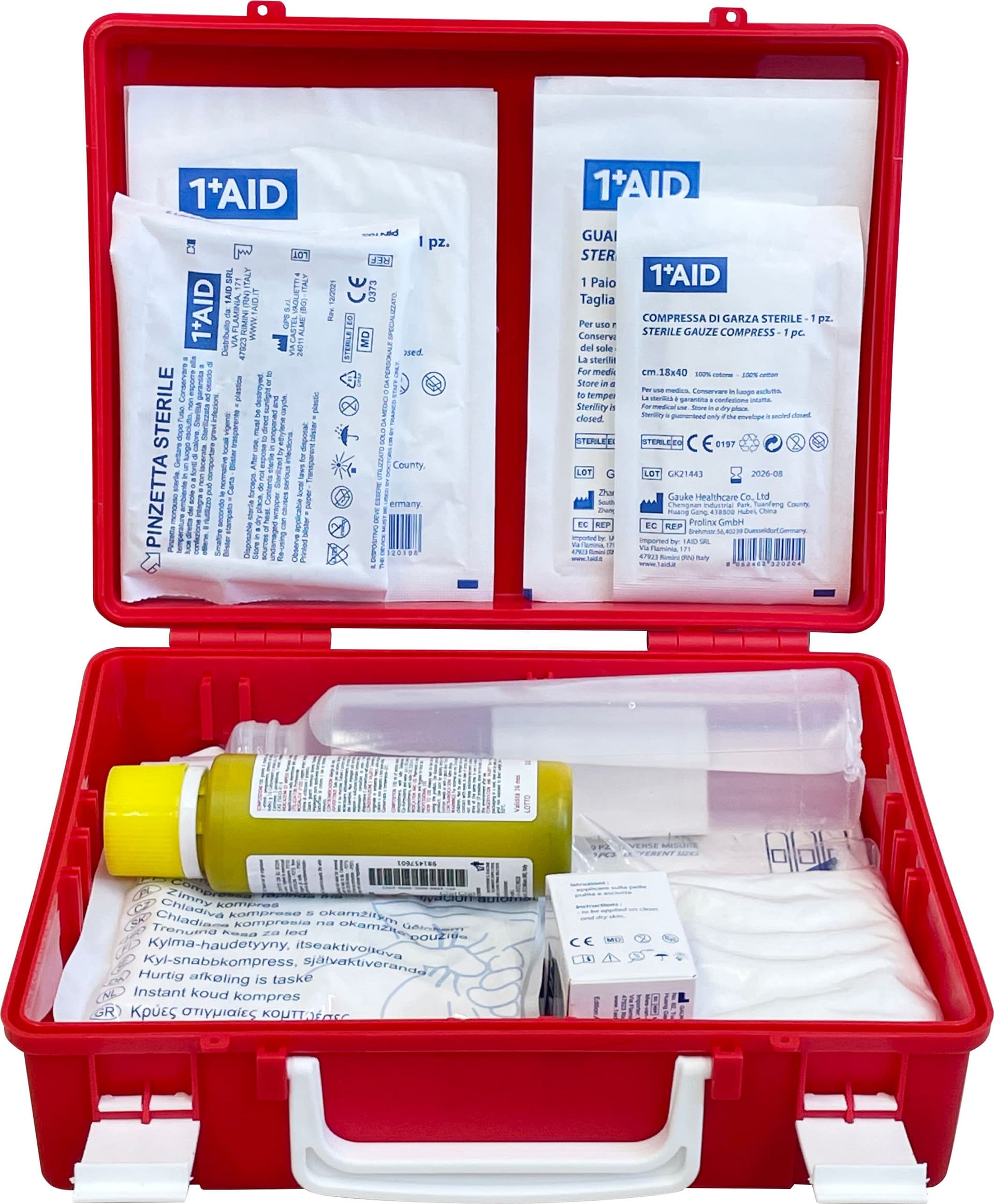 Valigetta Pronto Soccorso in Polipropilene Cm 25 x 9X19 H Colore Rosso - 3