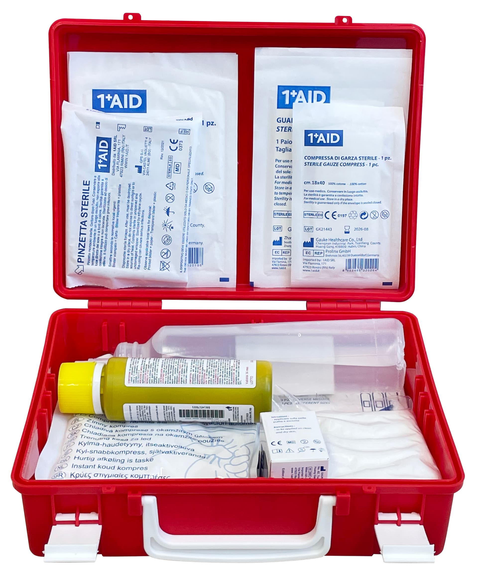 Valigetta Pronto Soccorso in Polipropilene Cm 25 x 9X19 H Colore Rosso - 3
