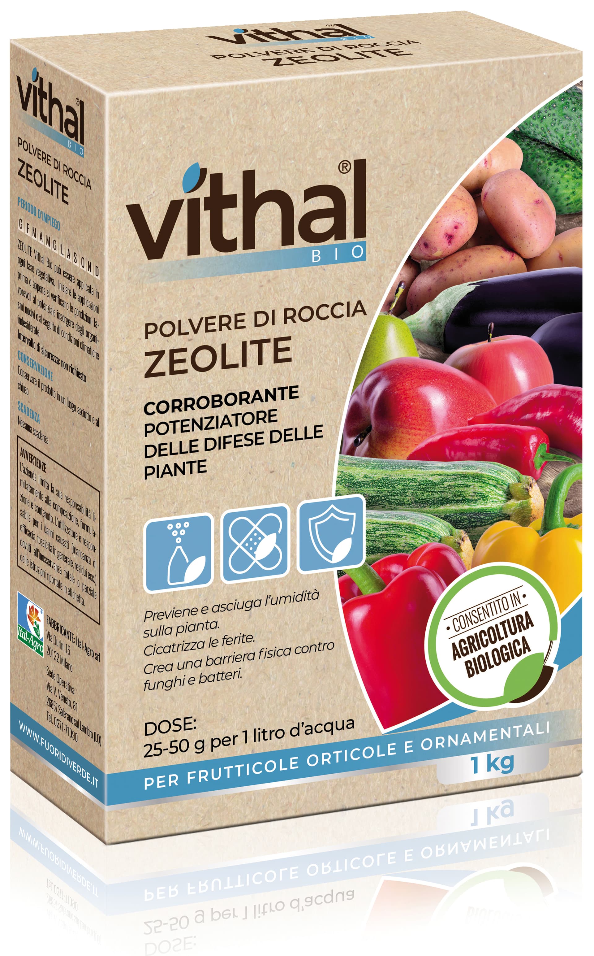 Vithal Integratore di Zeolite per Piante Kg 1 - 7