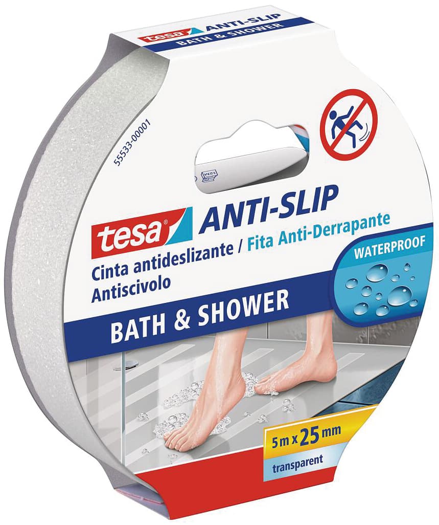 Nastro Antisdrucciolo Adesivo per Bagno e Doccia Mm 25 x 5 M Colore - 4