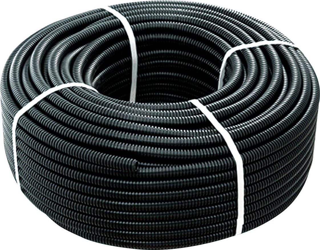 Tubo Corrugato Nero con Tirafilo Ø Mm 20 M 100 Codice 47251 - 3