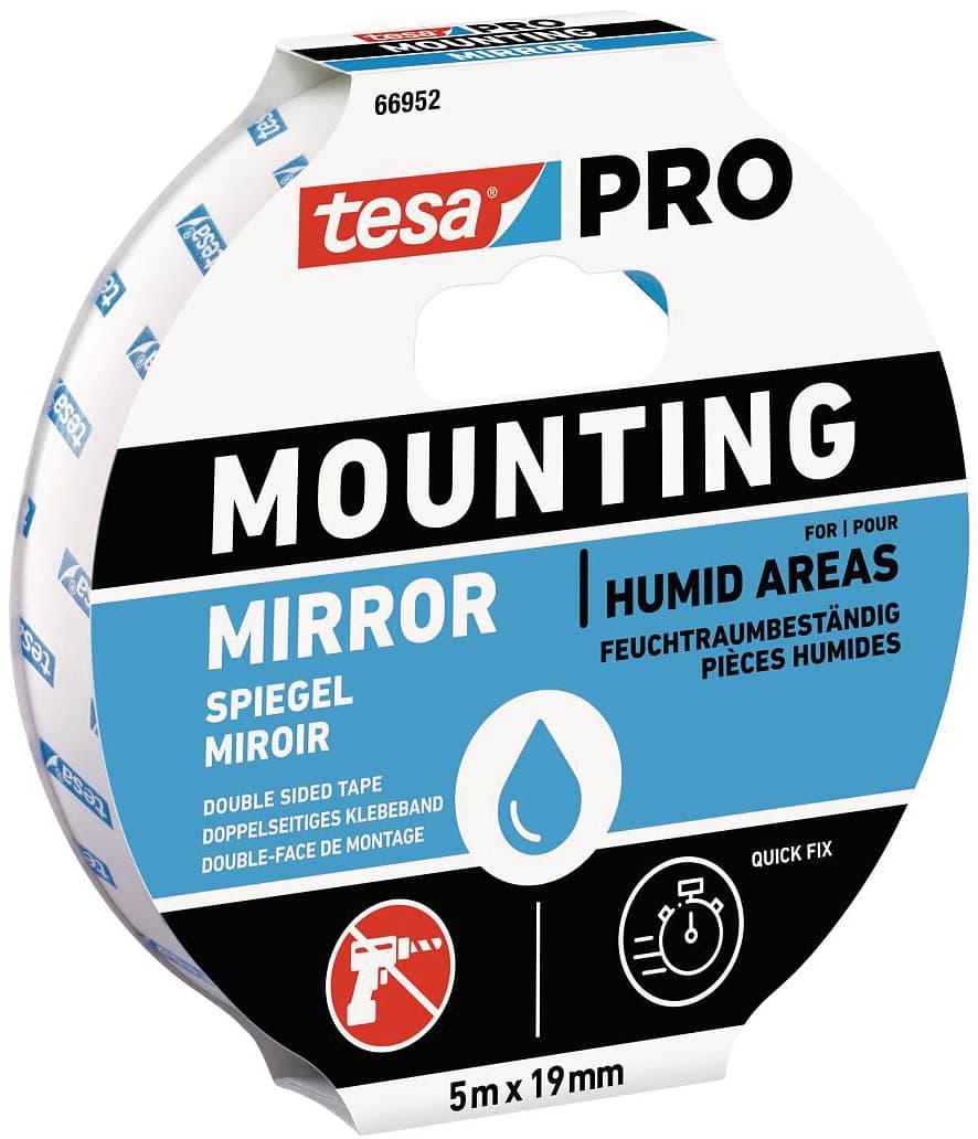 Nastro Biadesivo per Specchi Pro Mounting Mm 19 x 1 5 M Colore Bianco 12.00 - 3