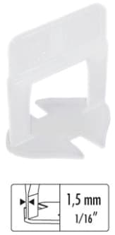 Base Livellante con Feritoia per Cuneo H Mm 12 Fuga Mm 1 5 500 Pezzi - 3