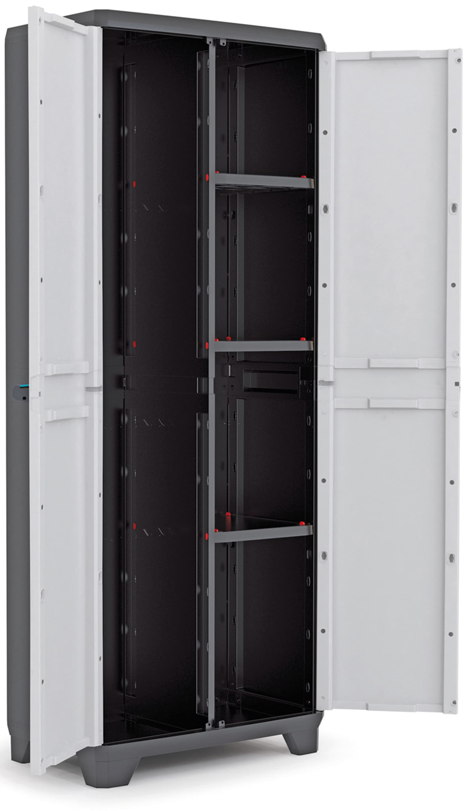 Armadio Portascope Linear in Resina con Ripiani Regolabili Colore Ore - 8