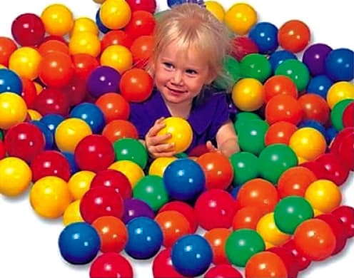 Palline Colore Orate da Gioco PZ.100 Ø Cm 6 5 Intex - 4