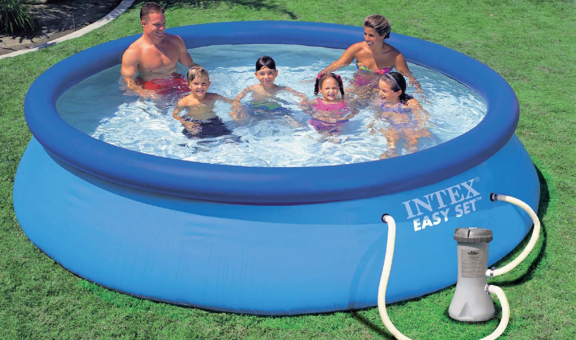 Piscina Tonda Easy Set Autoportante con Pompa Filtro Ø Cm 366 x 76 H Intex - 5