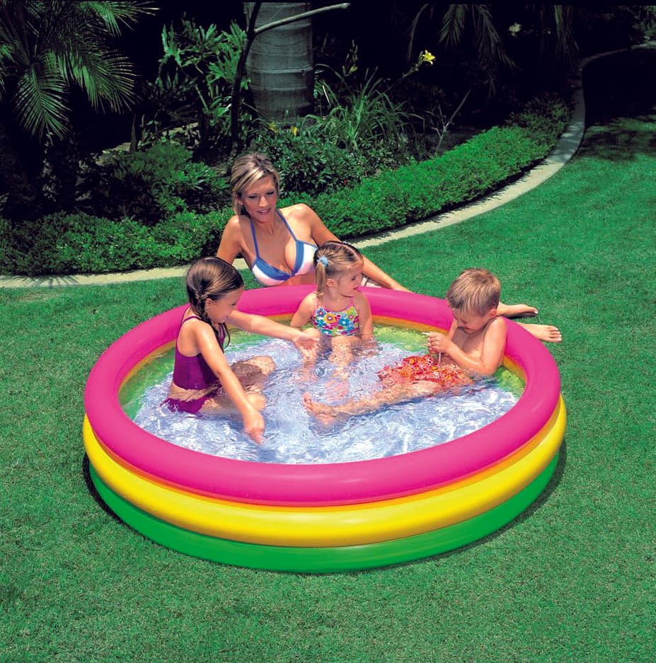 Piscina Tonda 3 Anelli Cm 114 x 25 H (L 131) 2 Pezzi Intex - 2
