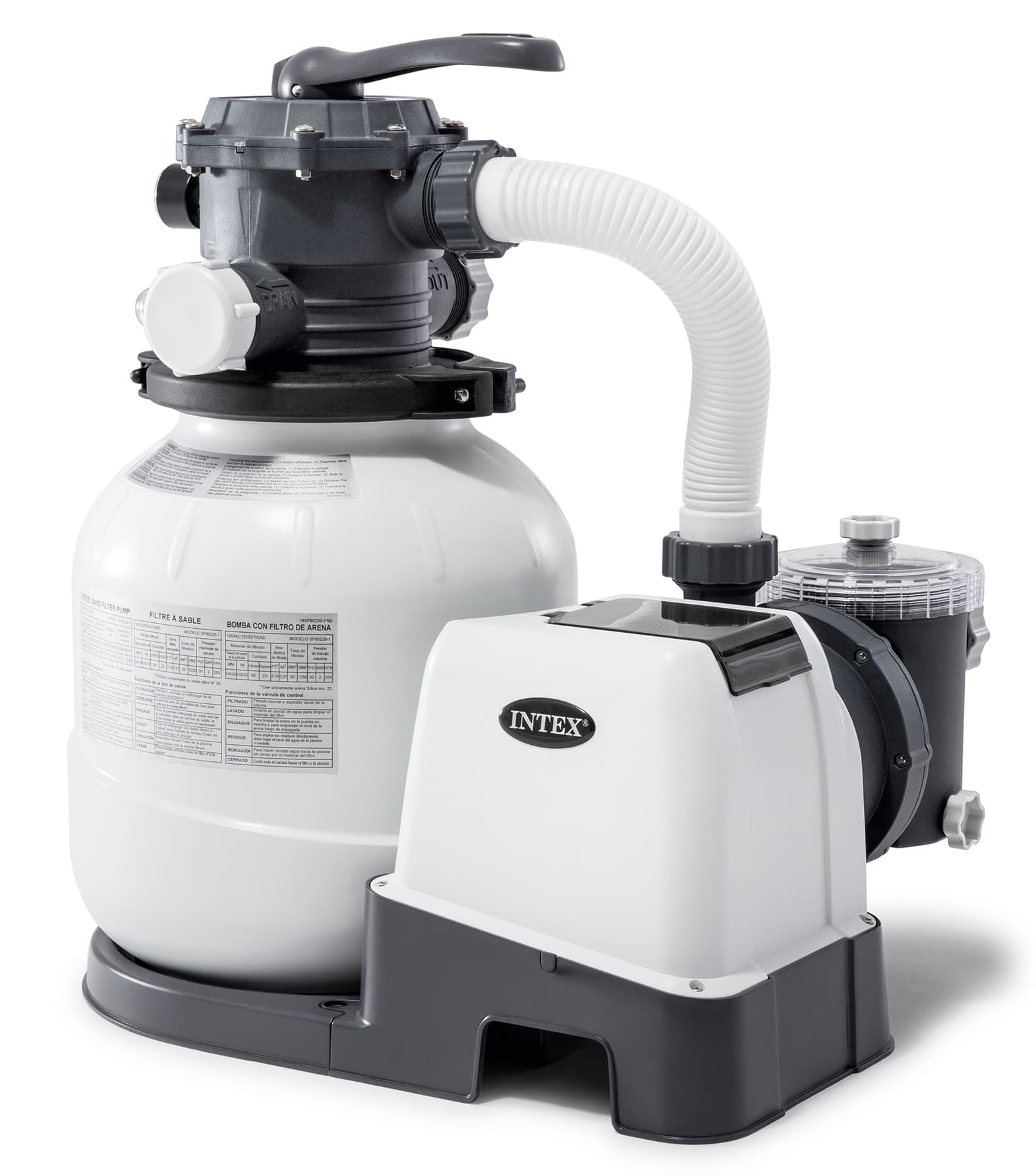 Pompa a Sabbia per Piscina Portata 12 000 L H Intex - 3