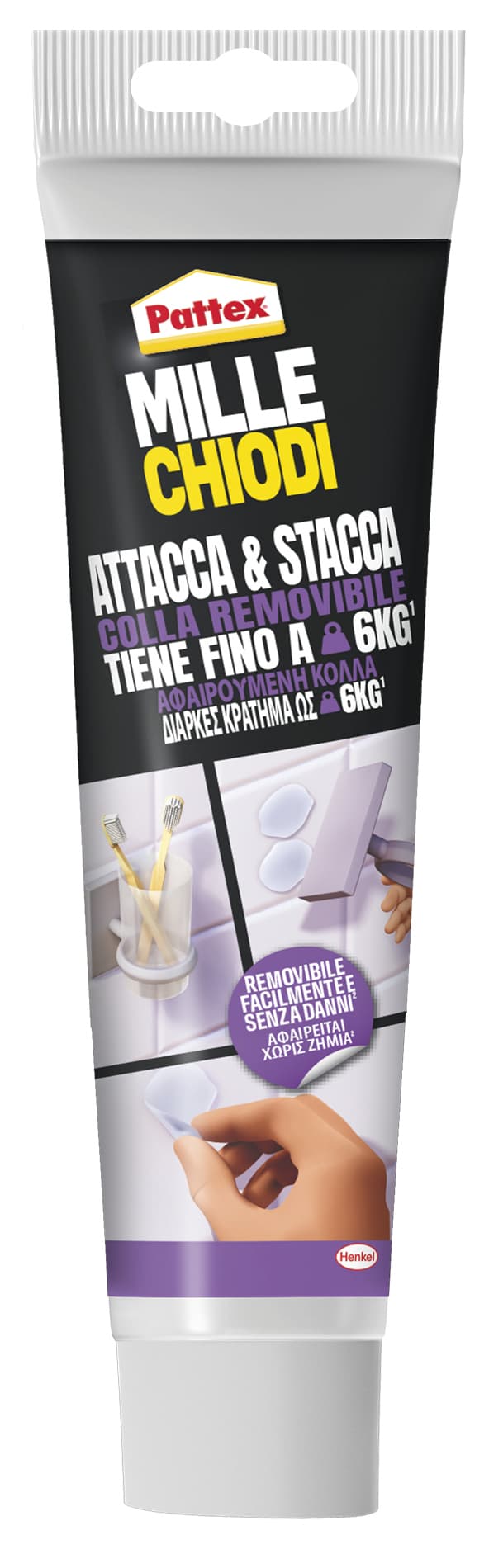 Colore La Pattex Mille Chiodi Attacca & Stacca Gr. 44 12 Pezzi Henkel - 4