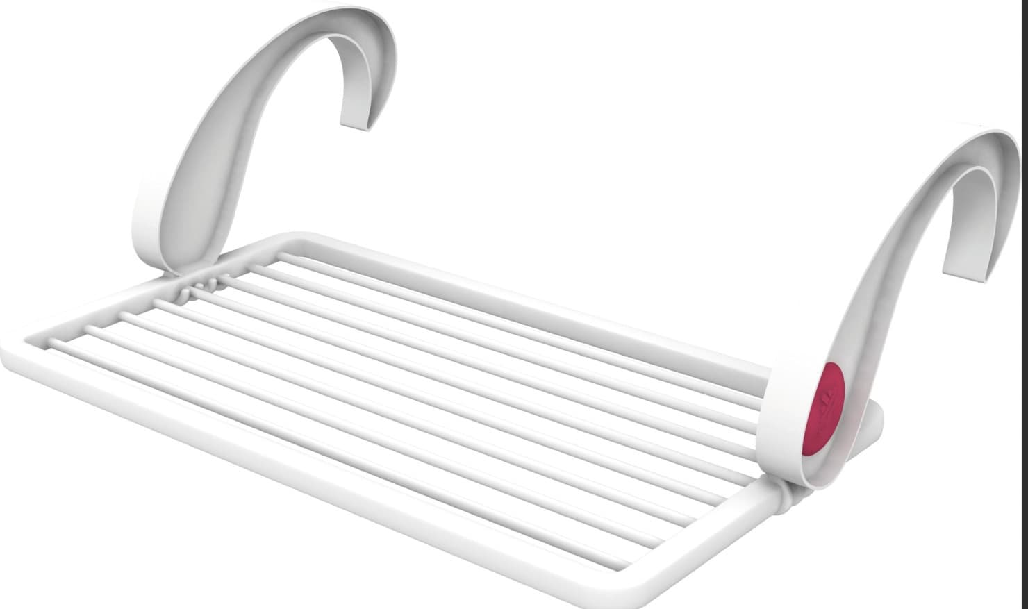 Stendibiancheria da Balcone Virgola Cm 96 x 50X30 H Stenditura M 10 Gimi - 3