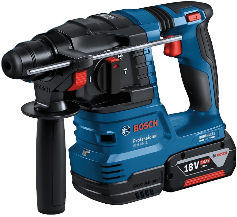 Martello Perforatore Gbh 18 V 22 2 BATT.4 0 Ah con Valigetta Bosch - 4