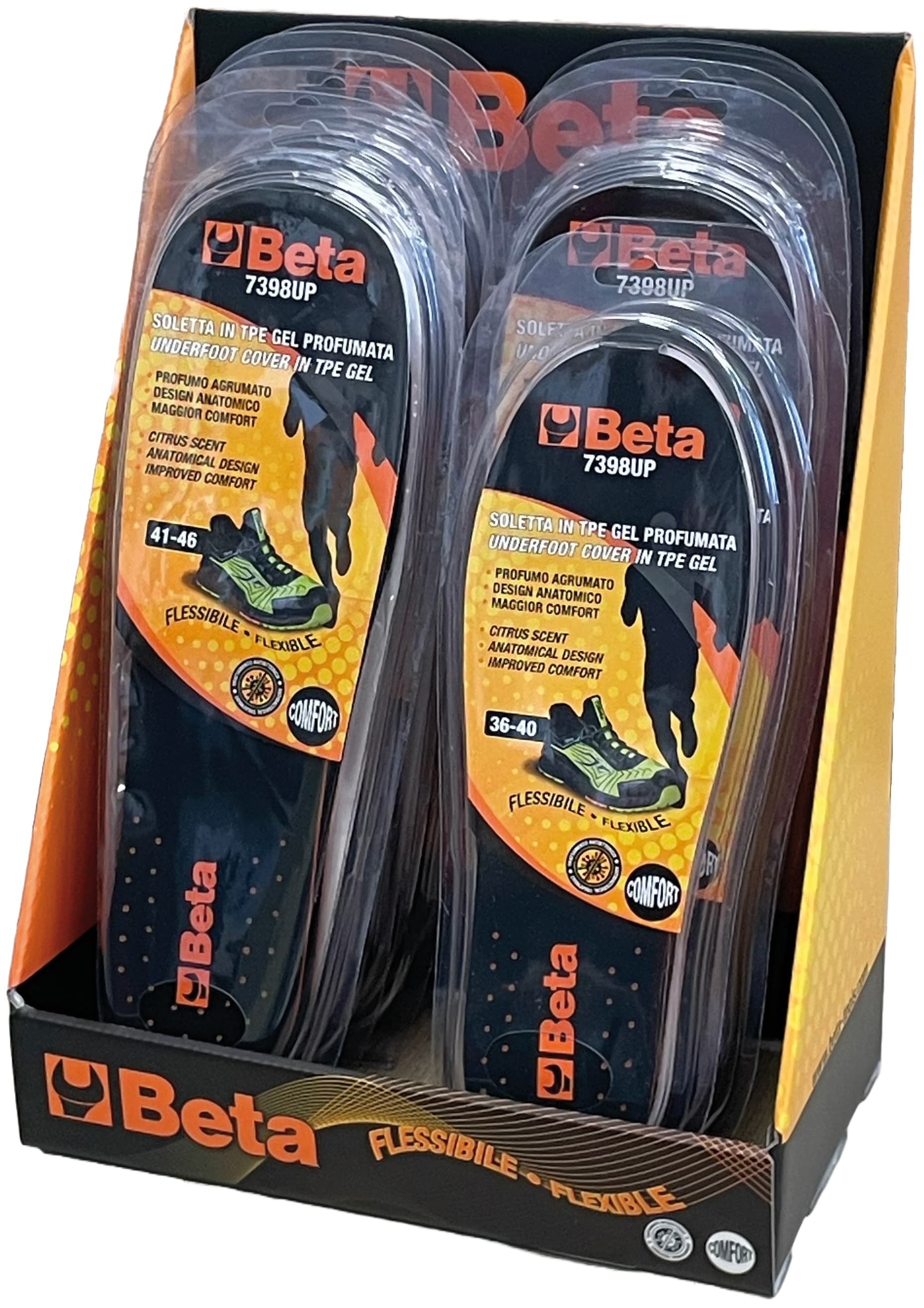 Sottopiedi in Gel Profumati Art. 7398UP E10 Espositore 10 Paia Beta - 3