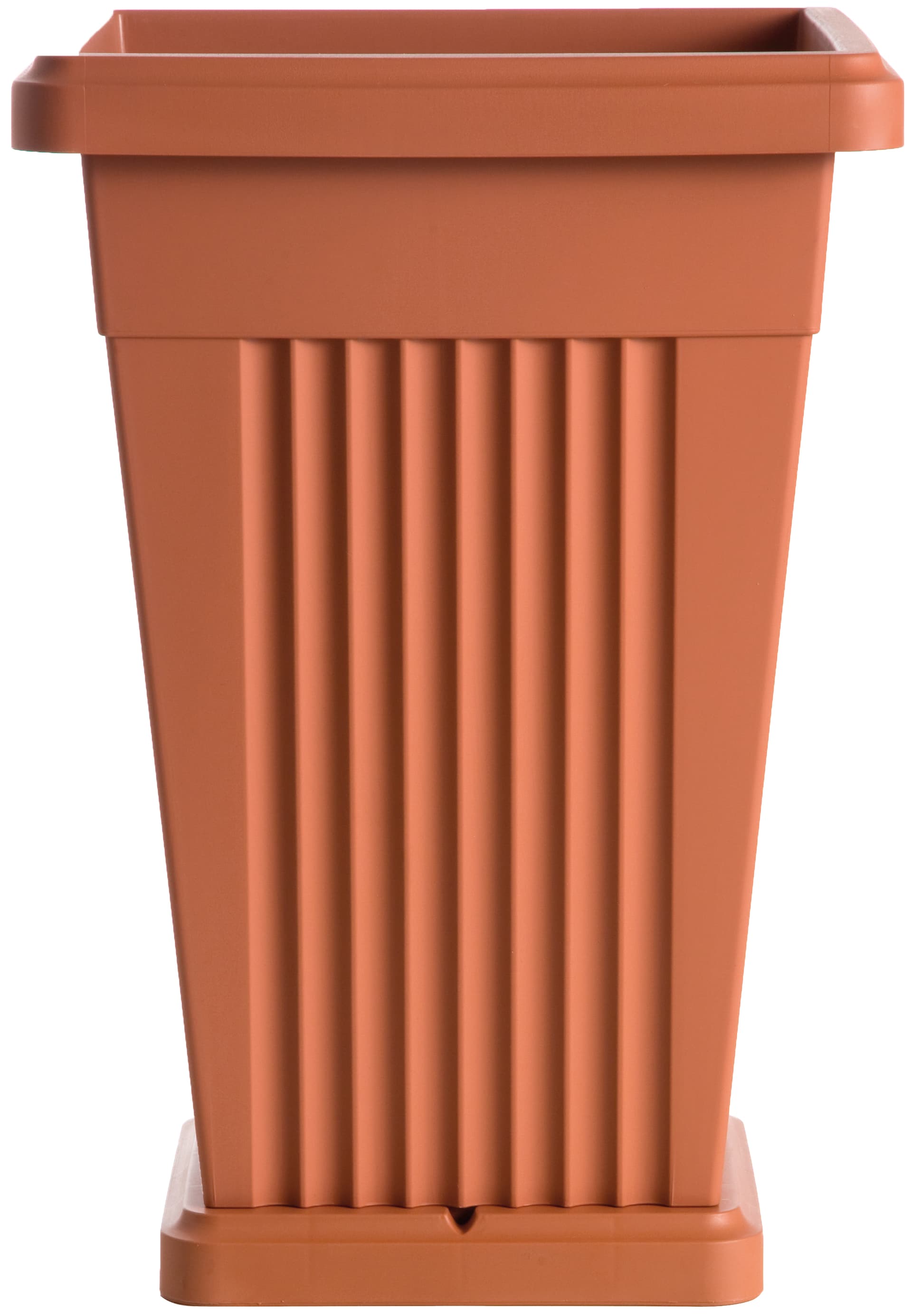 Vaso Piramide Colore Terracotta Cm 40 x 40X59 H Bama - 4