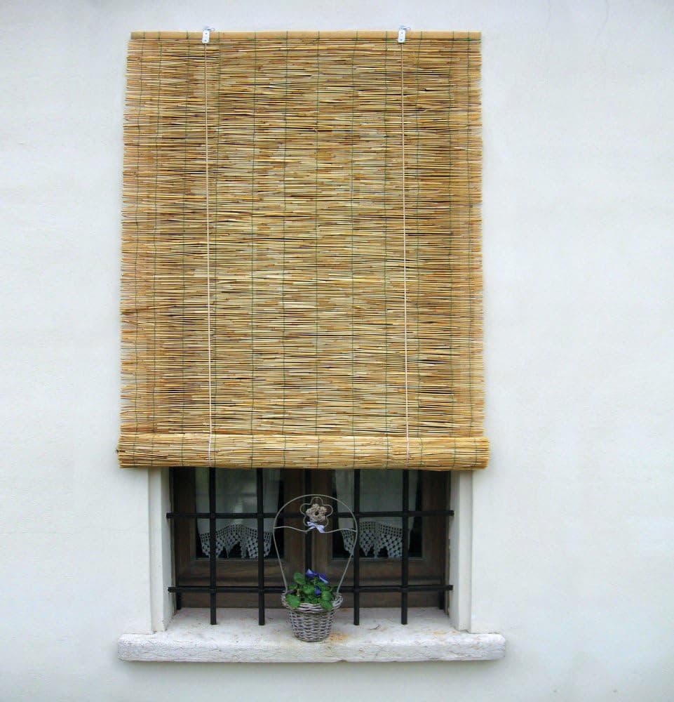Arelle Stuoia in Canniccio Naturale con Carrucola Cm 100 x 260 H - 4