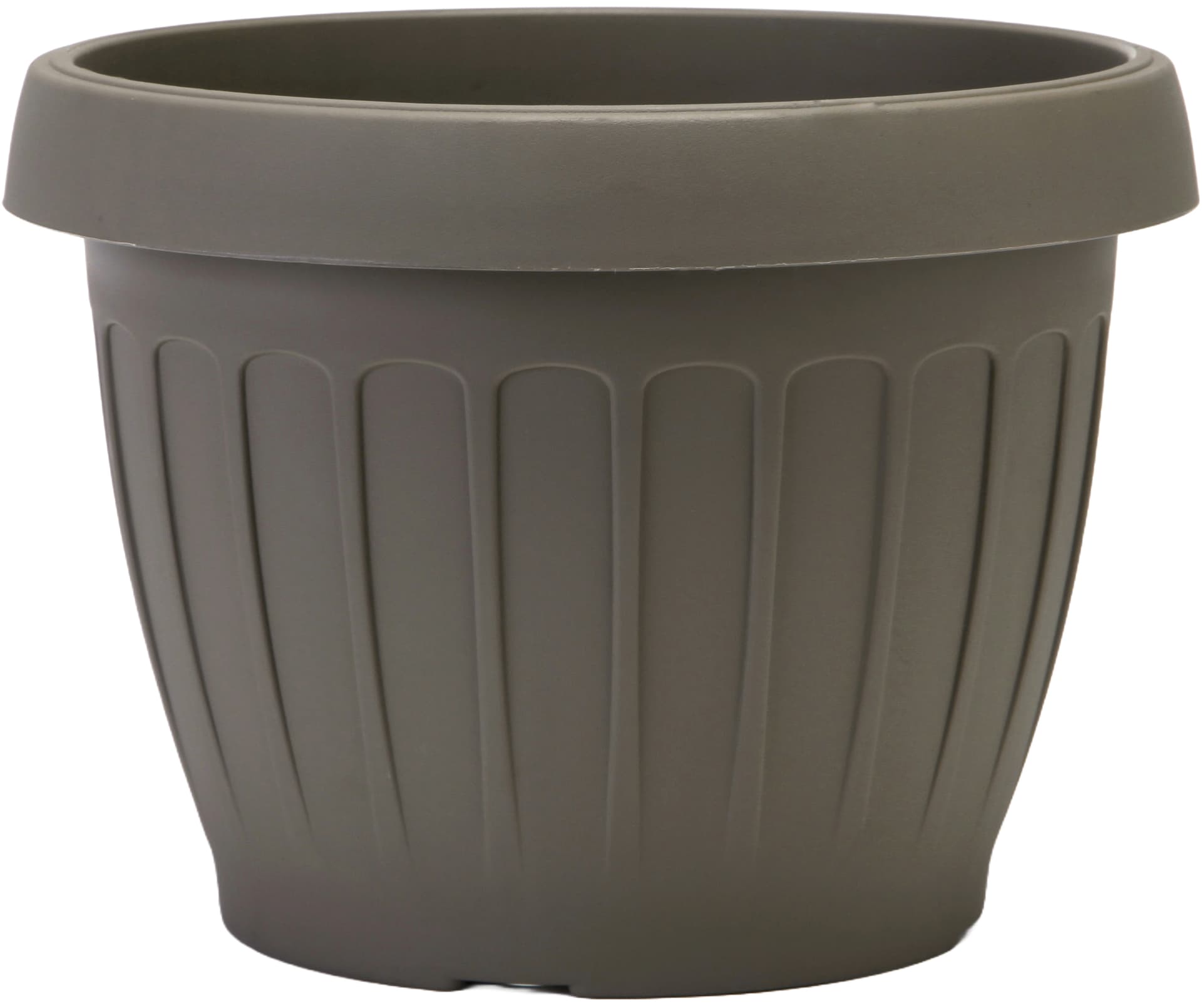 Vaso Tondo Terra Colore Cappuccino Ø Cm 25 x 18 5 H Bama - 3