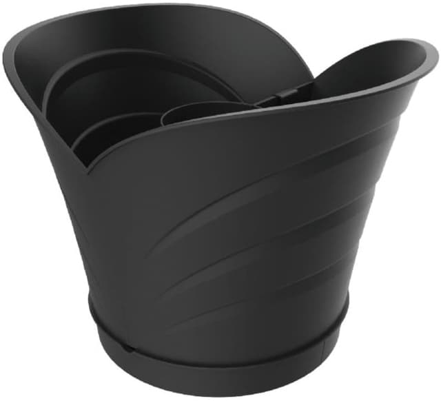 Vaso Tulipano Set 2 Vasi Colore Grigio Cm 34 5 x 19X30 H Bama - 3