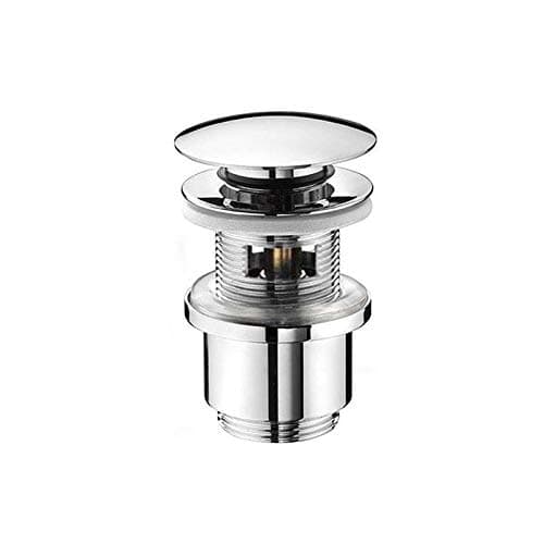 Piletta Scarico Click Clack Lavabo con Troppo Pieno Universale 1 ¼ Cromata - 3