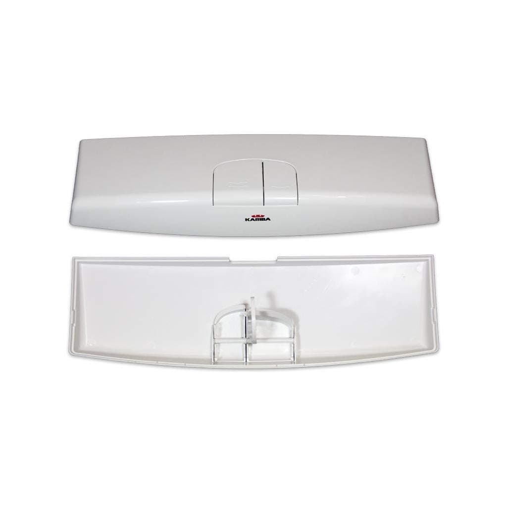 Coperchio Bianco Ricambio Cassetta con Doppio Pulsante Duo 300750 Kariba - 3